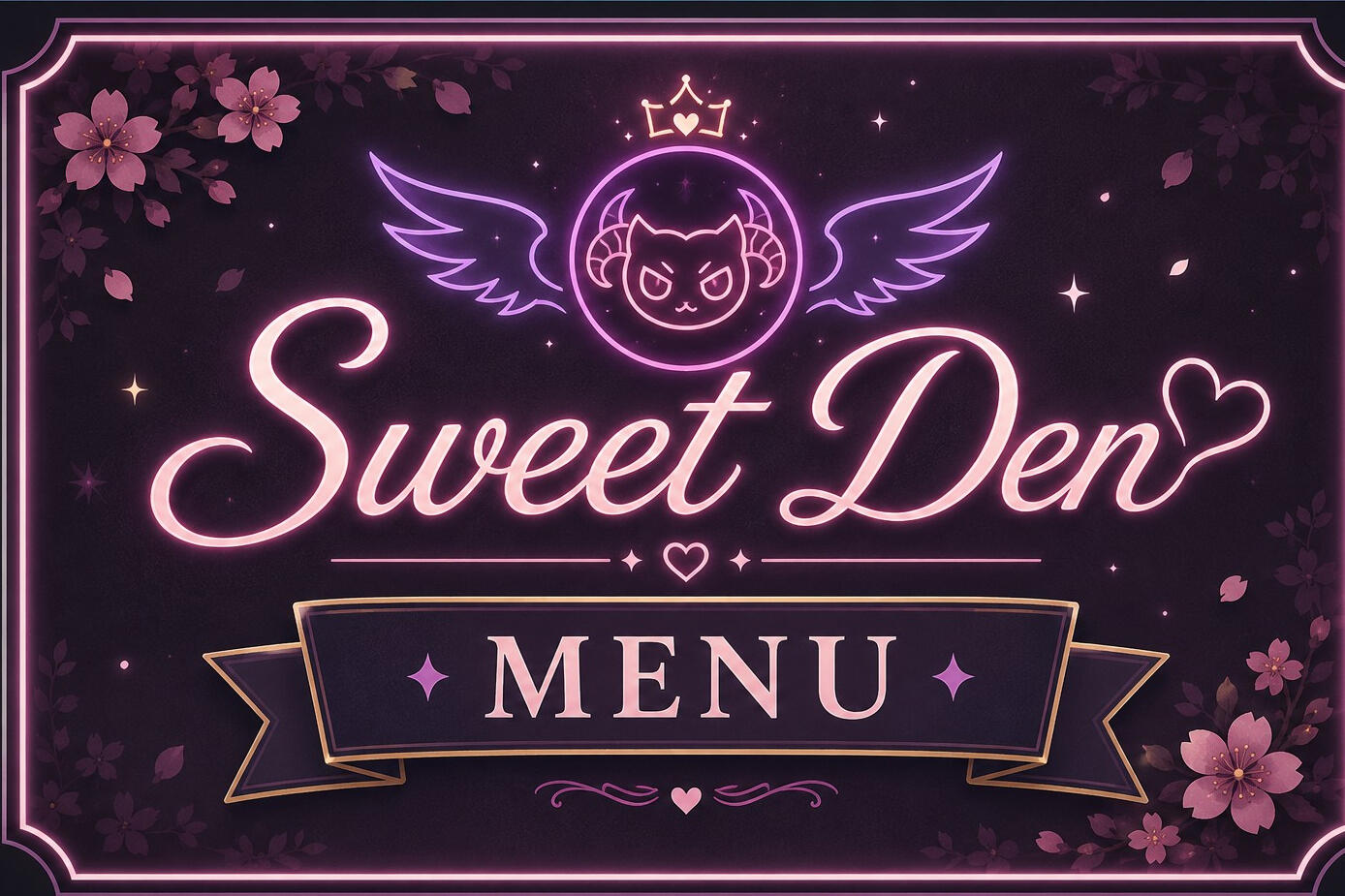Sweet den menu